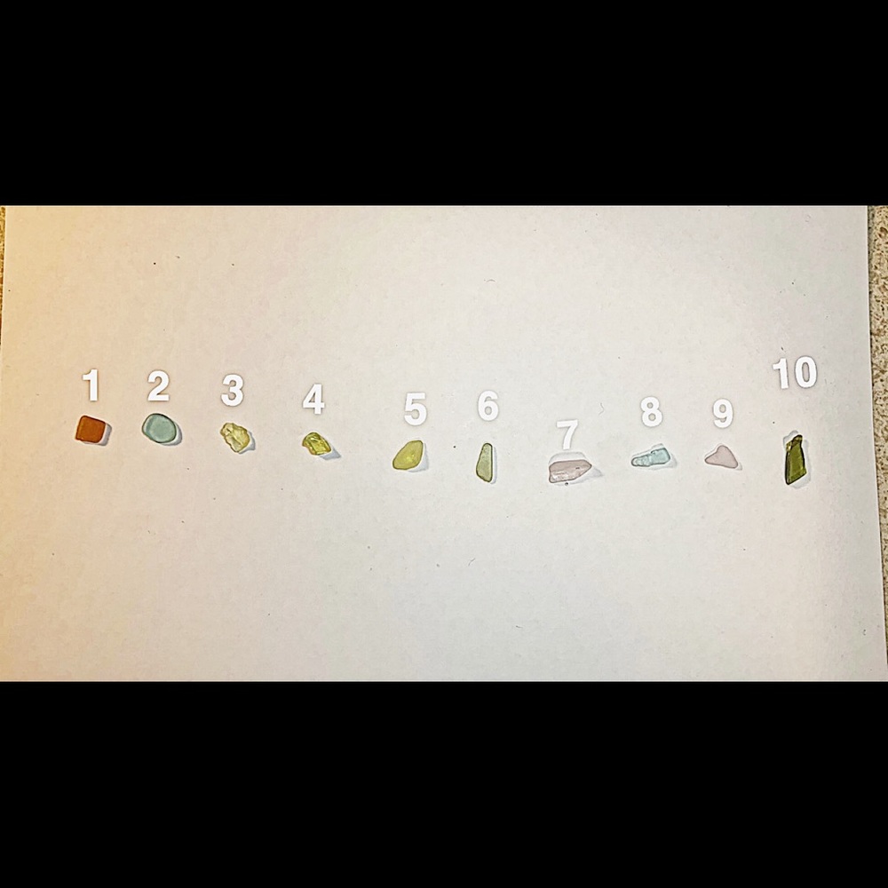 Custom handmade sea glass rings